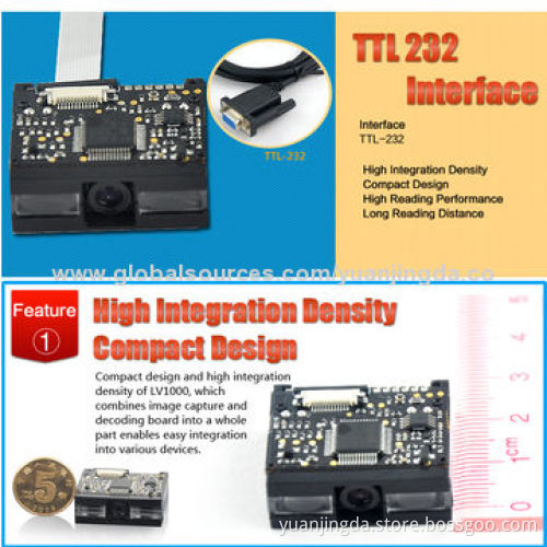 Mini OEM Integrated 1D Barcode Scan Engine with Easy Integration into Handheld POS or Kiosk